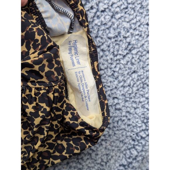 NWOT Trimshaper One Piece Swimsuit Size 10 Animal Print Leopard Cheetah Brown - Picture 8 of 10